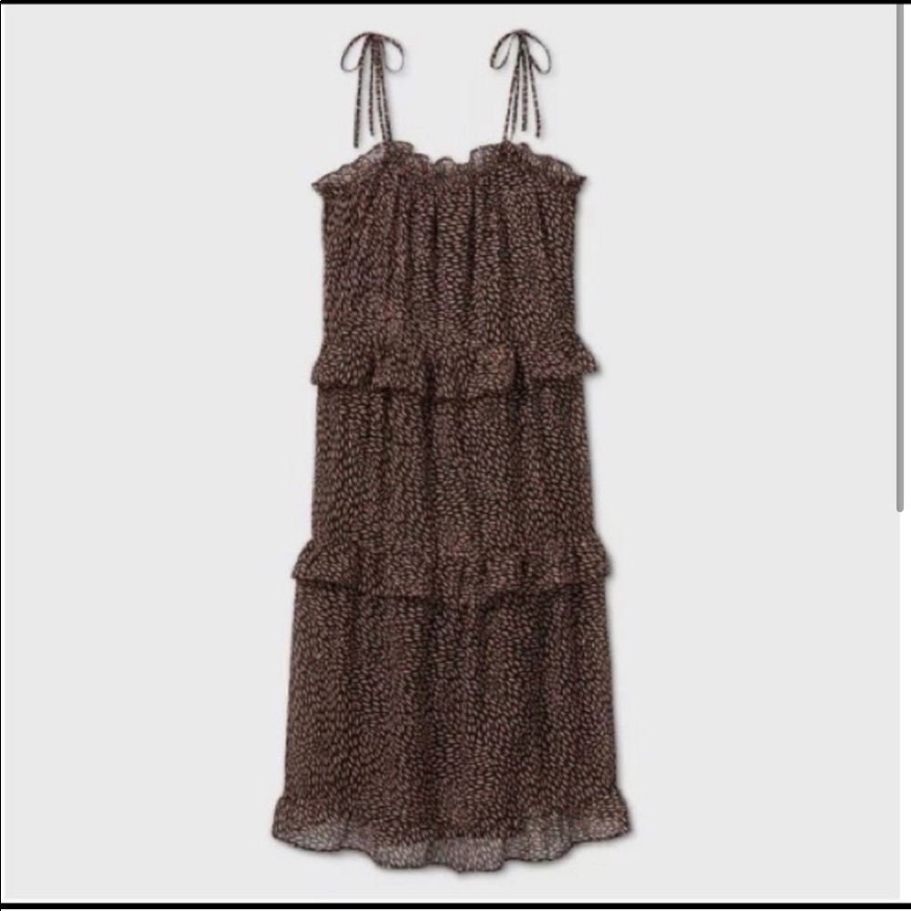Who What Wear Black Tiered Maxi dress